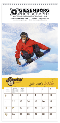 For a business that likes a little humor, this is the perfect calendar