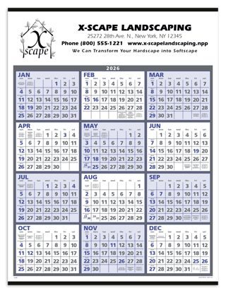 Trust this large calendar when you need to be remembered