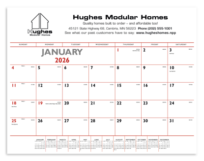 Desk pads keep a customer's name in front of potential clients on a daily basis