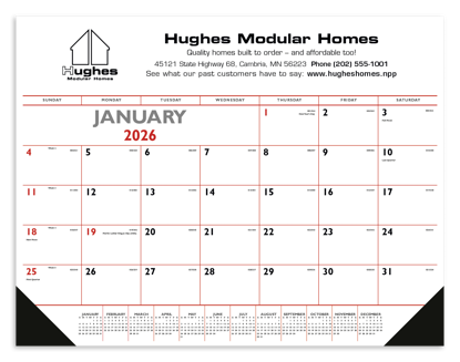 This calendar is the ultimate desk accessory, making it easy to stay on top of appointments and projects at a glance