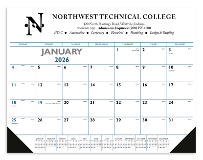 Desk pads keep a customer's name in front of potential clients on a daily basis