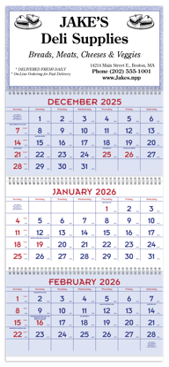 This 14-month calendar will help you stay on top of projects by keeping 3 months visible at once