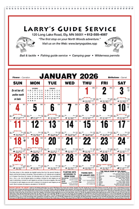 This Almanac calendar offers weather information, sunrise and sunset times, best planting guides and best fishing days