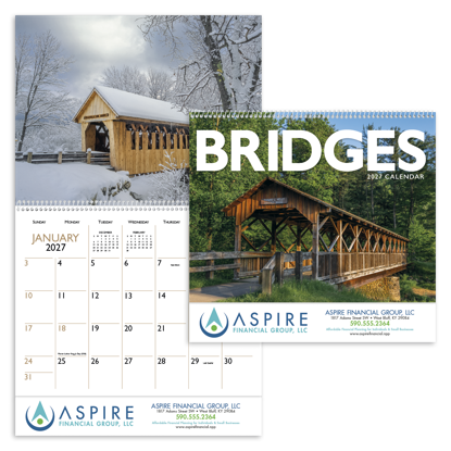 Covered bridges are full of romantic charm.