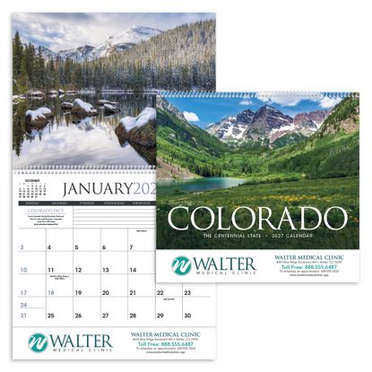 Georgeous photography of locations throughout Colorado impress all year long.