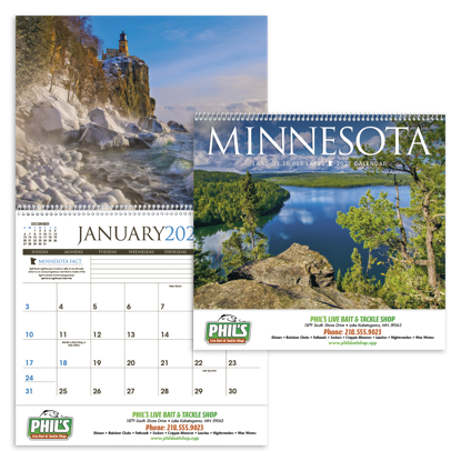 This calendar give you a glimse of Minnesota's seasonal beauty.