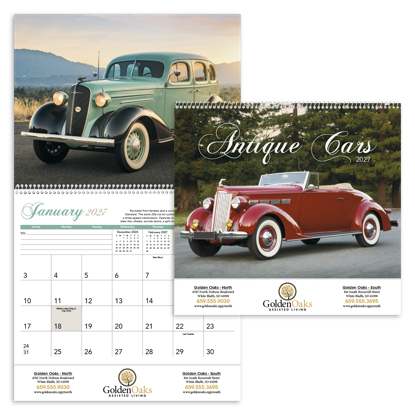 Classic, elegant cars from an era when style reigned supreme are focus of this calendar.