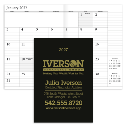 Stay organized with this 14-month planner.