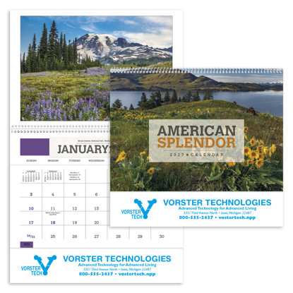 Always popular, each month of this handy calendar features a beautiful photograph from one of America's most scenic places along with a convenient storage pocket.