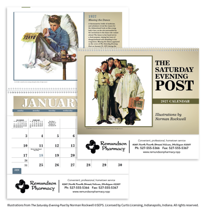 The Saturday Evening Post Illustrations by Norman Rockwell - Handi Pocket.