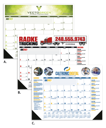 The three different grid choices on this colorful desk pad offer something for everyone.