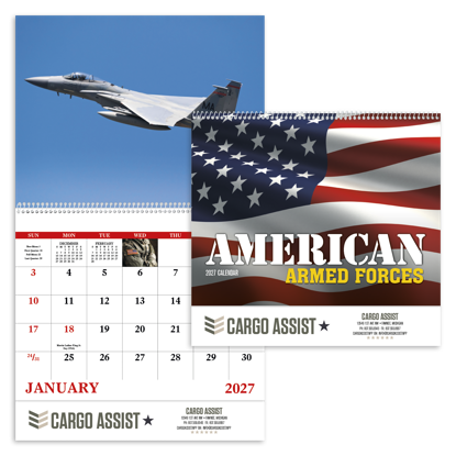 Show your support of our troops all year long with this calendar.