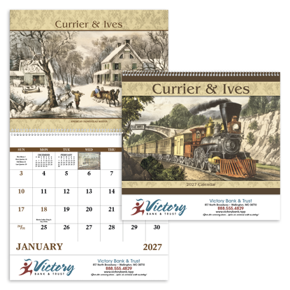 This calendar features cherished images from America's favorite illustrators.