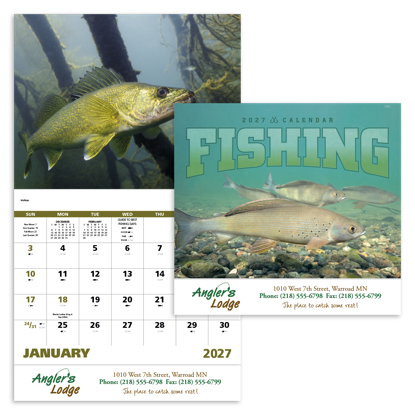 Catch your customers' attention every month with this fun fish calendar!.