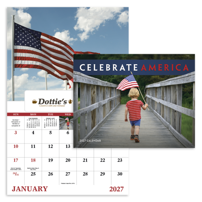 Showcase your love of country with this 13-month calendar that celebrates the American spirit.