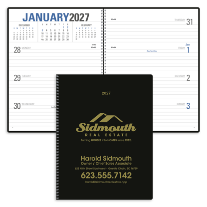 With ruled daily entries and a two-page-per-week format, this planner will keep you organized throughout the year.