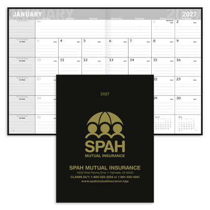 This slim and lightweight planner is perfect for busy people on the go.