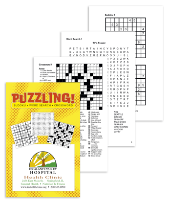 Includes 64 pages of crosswords, word searches, and sudokus for hours of puzzle fun.