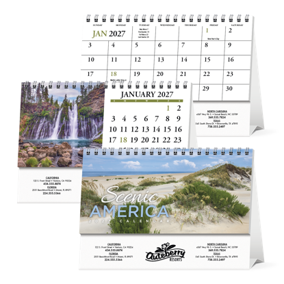 Each month of this handy calendar features a beautiful photograph from one of America's most scenic places.